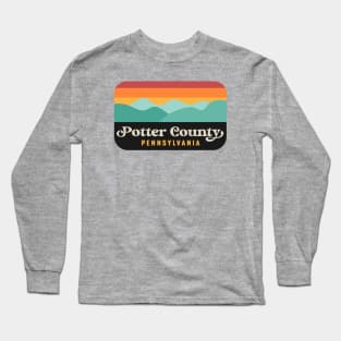 Potter County Pennsylvania Hunting Camping Long Sleeve T-Shirt